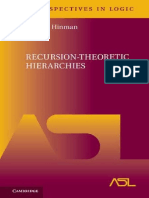 (Perspectives in Logic 9) Peter G. Hinman - Recursion-Theoretic Hierarchies-Cambridge University Press (2017).pdf