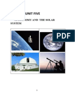 Unit Five: Astronomy and The Solar