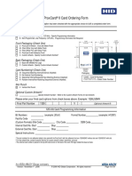 Proxcard Ii Card Ordering Form: 1326 Base Model Programming (Check One)