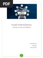 Principles of Web Development: Creating A Professional Website