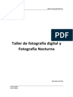 Taller de Fotografía Digital y Fotografía Nocturna