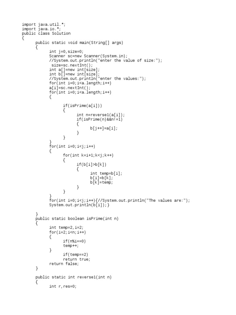 Java Problem 2 - Prime Numbers | PDF | Teaching Methods & Materials