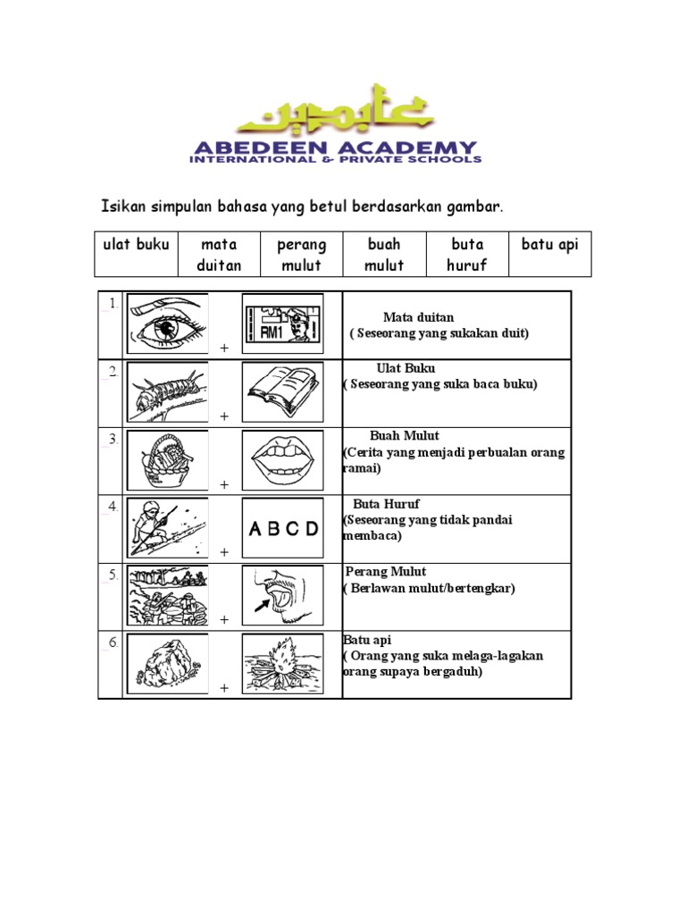 Maksud Simpulan Bahasa 1
