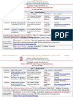 MATLAB Workshop SESSION PLAN 7.0