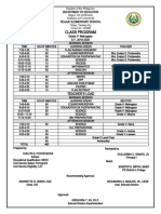 Class Program: Telaje Elementary School