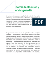 Gastroomia Molecular y de Vanguardia