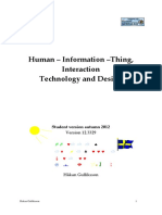 Human Information Thing Interaction Technologyand Design