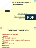 Introduction To Data Science With R Programming