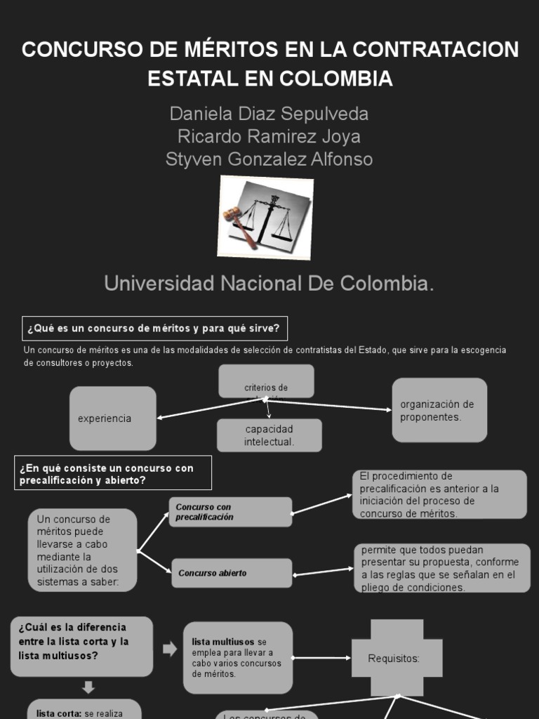 Concurso de Méritos en La Contratacion Estatal en Colombia | PDF | Business