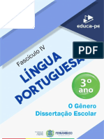 Fascículo - 4 - 3º - Ano - Língua - Portuguesa - (O Gênero Dissertação Escolar)