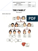 Guía de actividades sobre la familia en inglés