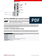 BC3150 - PROFIBUS Bus Terminal Controller: Controller For Distributed Signal Processing
