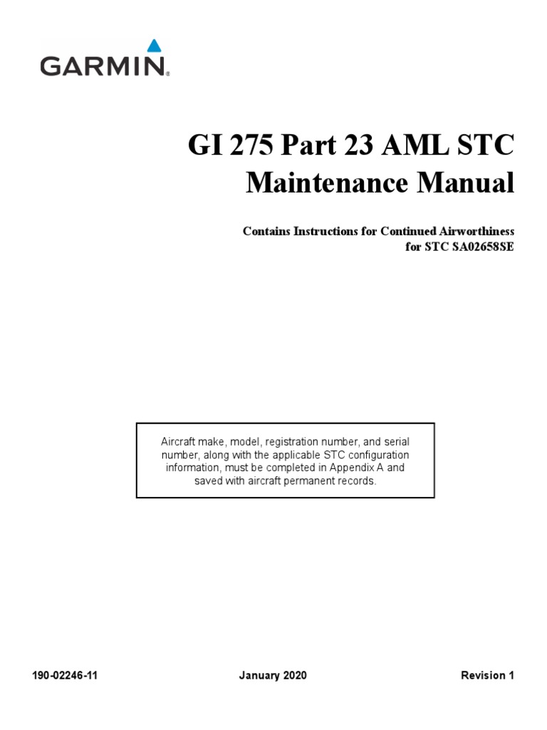 Gi 275 stc maintenance manual pdf license damages