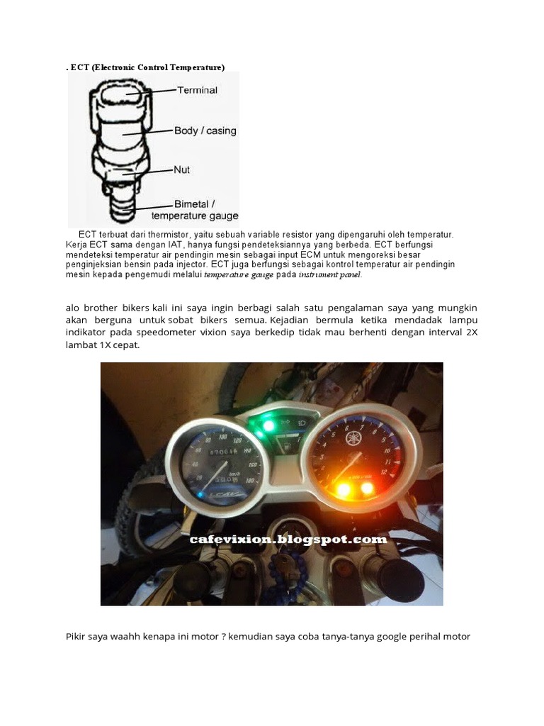 Fungsi dan Diagnosa Sensor ECT Mobil | PDF | Komputer | Teknologi ...