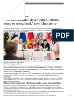 Bundeskanzlerin - News - The Unbelievable Development Efforts Must Be Recognised, - Says Chancellor
