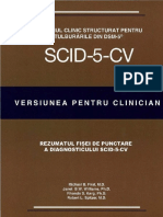 Interviul Clinic Structurat pentru Tulburarile din DSM-5, Versiunea pentru Clinician (SCID-5-CV) Rezultatul fișei de punctare.pdf