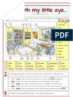 I Spy With My Little Eye Describing A Room Grammar Drills Icebreakers Information Gap Activit - 102980