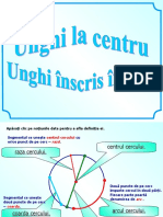 1 Unghi La Centru Inscris in Cerc