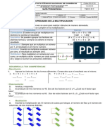 Guía # 10 .-Propiedades de La Multiplicación-Doble, Triple, Cuádruple PDF