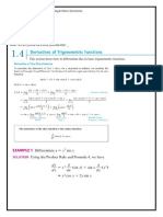 Derivatives of exponential, logarithmic, and trigonometric functions