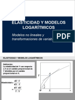 Elasticidad y Modelos Logaritmicos