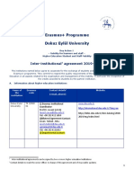 Erasmus+ Programme Dokuz Eylül University: Inter-Institutional Agreement 2019-2020