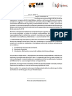 Carta de Compromiso - Protocolo 2019