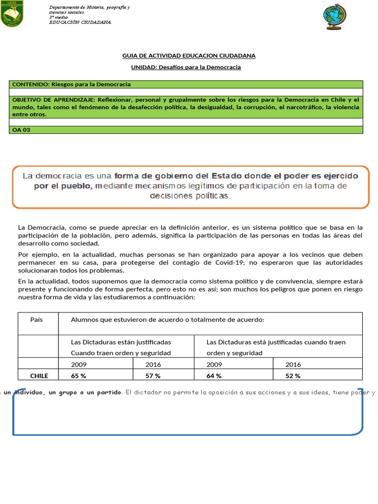 Riesgos para la Democracia en Chile | PDF | Dictadura | Democracia