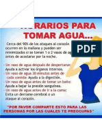 Horarios para Tomar Agua