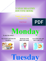 My Stay Healthy Routine Book