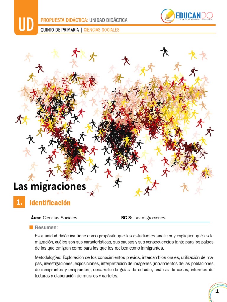 Actividades Didácticas sobre Migración | PDF | Migración humana ...