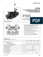 E4P4 Cetop P05 E4R4 ISO 4401-05 E5 ISO 4401-08 P Max (See Table of Performances)