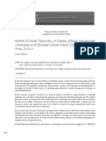 Volume 17, Number 3, October 2011 Copyright © 2011 Society for Music Theory Review of Dmitri Tymoczko, A Geometry of Music