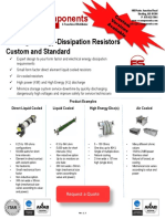 Dynamic Braking Resistor Specifications | PDF | Resistor | Electrical ...