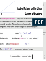 Iterative Methods For Non-Linear Systems of Equations: F: D R 7 R N N F F (X) 0 F: D R 7 R
