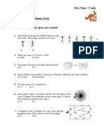 Kangro Math Paper 2006 PDF