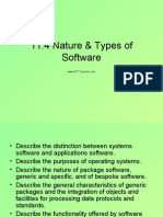 11.4 Nature & Types of Software