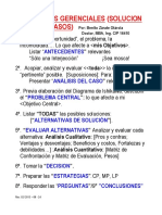 Decisiones Gerenciales - Solucion de Casos