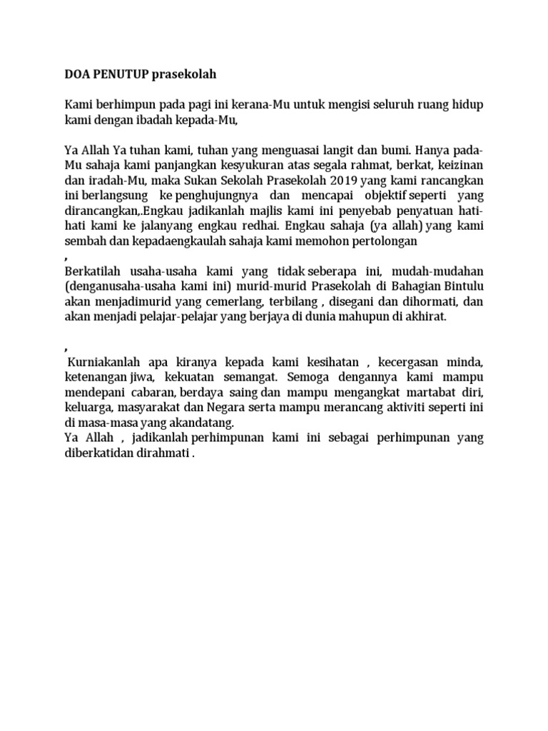 Doa Penutup Pdf