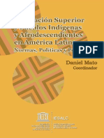 Educacion Superior y Pueblos Indigenas y Afrodescendientes en America Latina