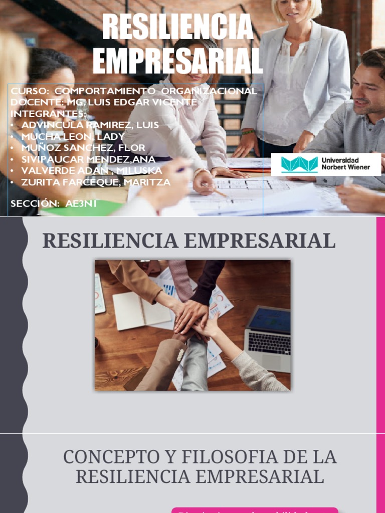 Estrategias de Resiliencia Empresarial | PDF | Psicología Aplicada ...