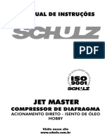 Manual do compressor de ar Jet Master para hobby