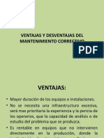 Ventajas y Desventajas Del Mantenimiento Correctivo