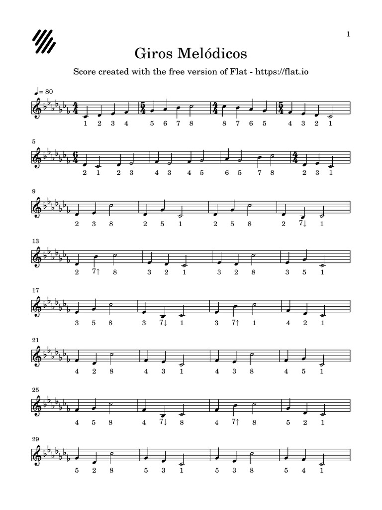Melodic Patterns for Musicians | PDF