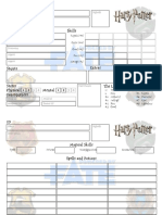 Harry Potter Fate Core Character Sheet