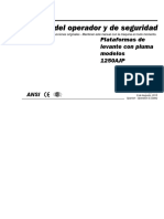 Manual Elevador JLG 1250 AJP