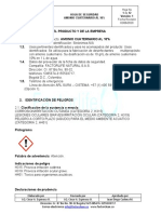 MSDS Hipoclorito de Sodio 8%