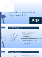 2.4 Cinematica de la particula-Movimiento angular de un Segmento Recta