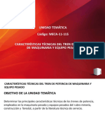 Meca-11-115 Características Técnicas Del Tren de Potencia de Maquinaria y Equipo Pesado