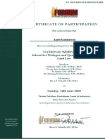 Certificate of Participation: Karto Kurniawan